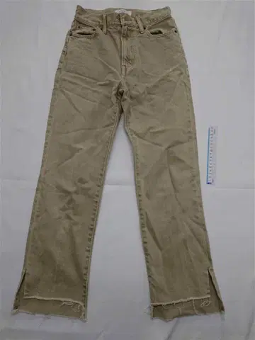 미라 오웬 컷오프 데님 팬츠 베이지 계열 사이즈 00