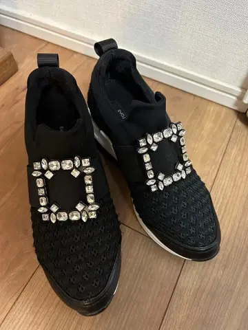 새상품급 EVOL 이볼 플랫폼 비쥬 힐 스니커즈 블랙