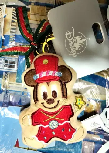 미키 봉제 인형 키링 키체인 크리스마스 쿠키 디즈니