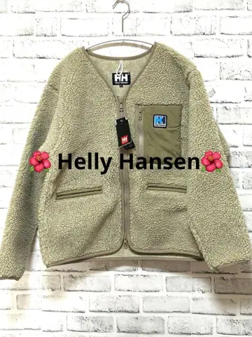 헬리 한센 플리스 자켓 베이지 미사용 택 포함