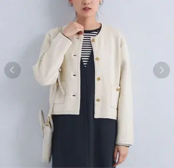 green label relaxing 하프 밀라노 니트 자켓