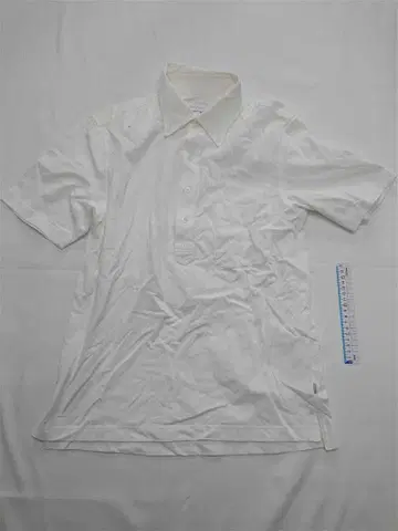 매킨토시 철학 피케 셔츠 반팔 38 화이트