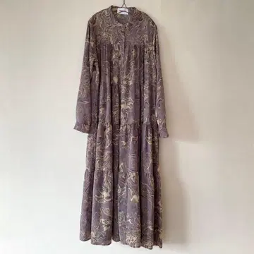 manana suerte 마블 무늬 올 패턴 원피스 라벤더 컬러