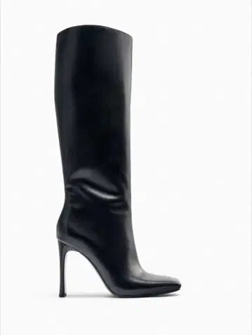 ZARA 블랙 롱 부츠 하이힐