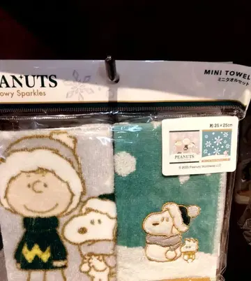 USJ 크리스마스 스누피 미니 타월 세트