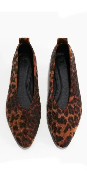 레오파드 무늬 플랫슈즈 H&M