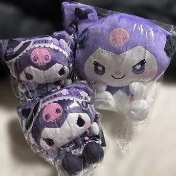 산리오 캐릭터즈 쿠로미 봉제 인형 3개 세트