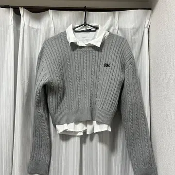 미니 기장 니트