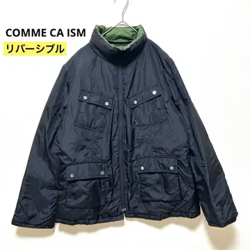 컴시즘 리버서블 다운 자켓 네이비 카키 L 아우터 경량