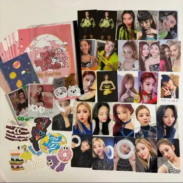 itzy 트레이딩 카드 스티커 와펜 세트 묶음 판매