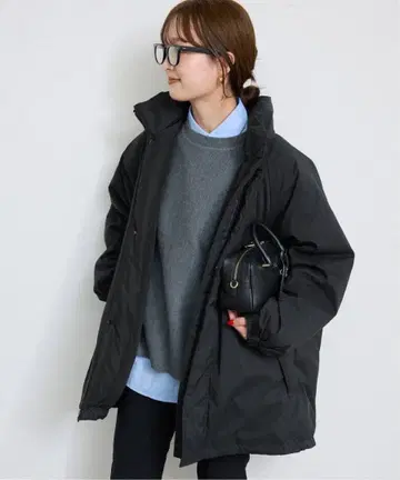 SLOBE IENA 워셔블 충전솜 몬스터 후드티 블루종