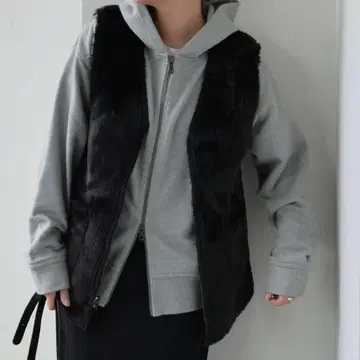 페이크 무스탕 리버서블 베스트