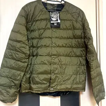 택 포함 미사용 리페어 테크 워셔블 퓨전 다운라이트 자켓 L 카키