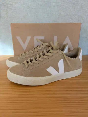 VEJA CAMPO 베이지 스웨이드 스니커즈 사이즈 43