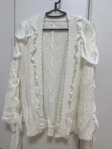 Liz Lisa 화이트 판초 가디건