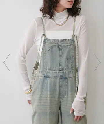 메쉬 튤 터틀 풀오버 (화이트) LARUTA