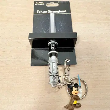 스타 워즈 라이트세이버 키링 제다이 미키