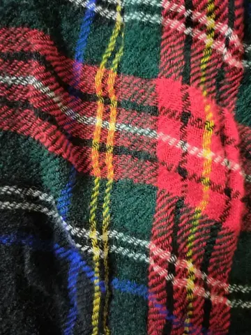 이치 앤티크 타탄 체크 긴팔 셔츠 원피스