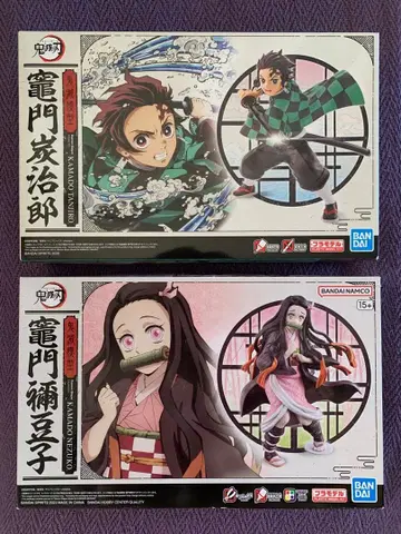 귀멸의 칼날 카마도 탄지로 & 카마도 네즈코 프라모델 세트