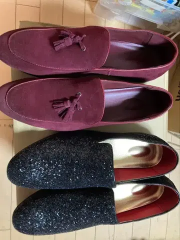 2세트 슬립온 보르도와 블랙 로퍼 29cm