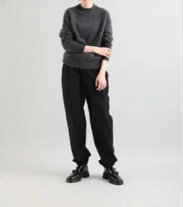 SACRA CLASSIC FLANO PANTS BLACK 사쿠라 팬츠