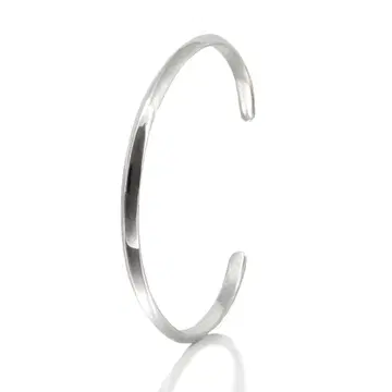 새상품 뱅글 실버 925 심플 플레인 팔찌 조절 가능