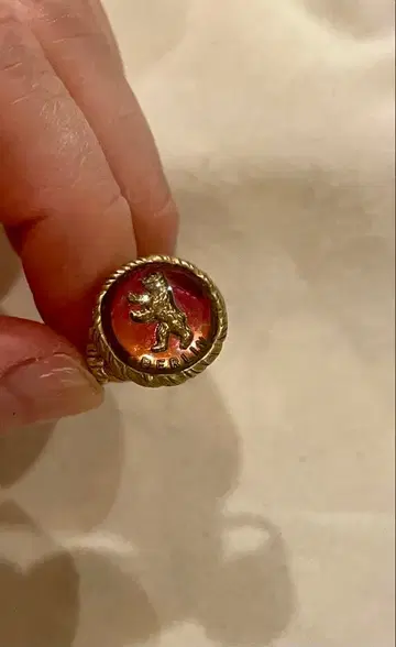 8 eight 빈티지 부품 곰 모티브 실버 반지 13호