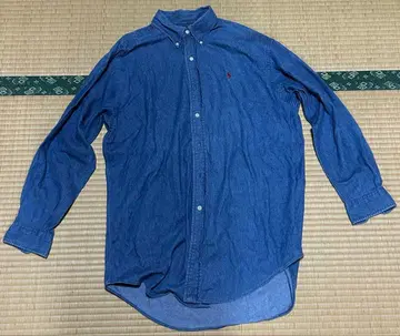 랄프 로렌 폴로 컨트리 데님 셔츠 버튼 다운 포니 인디고 블루