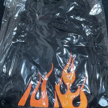 NMB48 불꽃 그래픽 블랙 하프 팬츠 L 사이즈