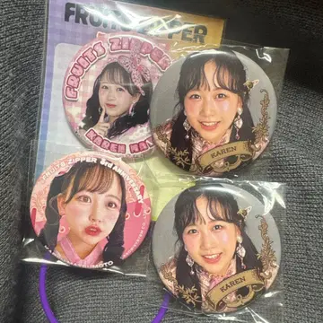 마츠모토 카렌 캔뱃지 fruits zipper 세트