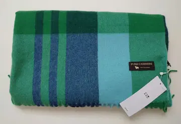 23구 캐시미어 스톨 블루 x 그린