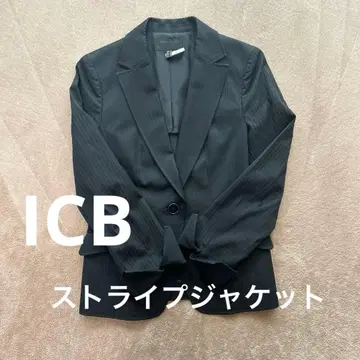 [ ICB ] 블랙 스트라이프 자켓 JPN 8 온워드