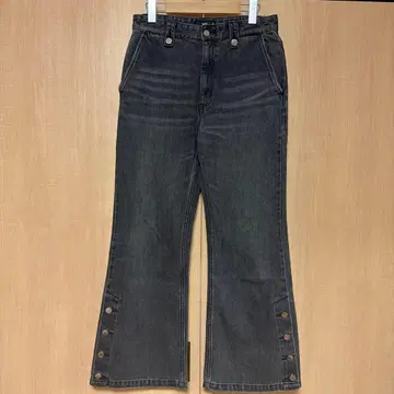 HARE 다크 그레이 부츠컷 데님 S