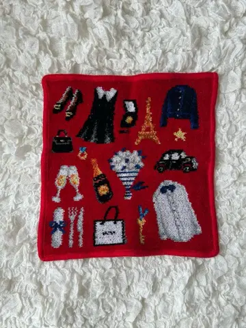 FEILER IENA 콜라보 별주 손수건 빨간색