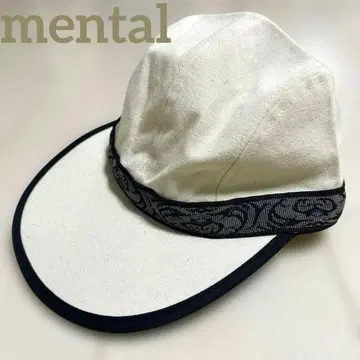 미사용 새상품 mental 멘탈 캔버스 롱빌캡 USA제