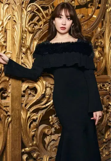 Herlipto Ritz Faux Fur Mermaid Dress