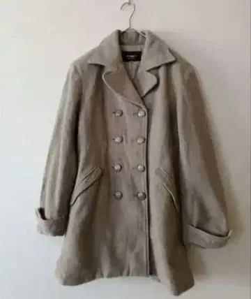 90s 빈티지 버튼이 귀여운 울 코트 fairygrunge