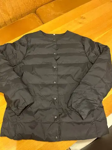 무인 블랙 다운 자켓 XL