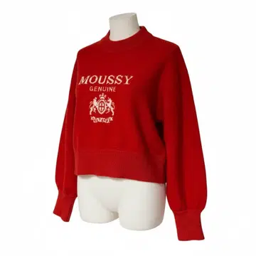 MOUSSY 레드 로고 스웨터
