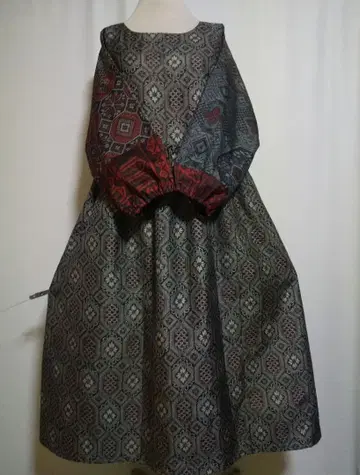 기모노 리메이크 / 돌먼 소매 원피스 사이즈 L~LL