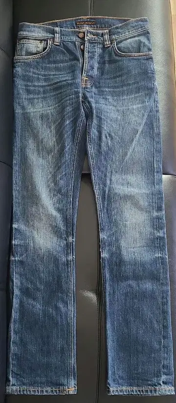 누디진 스트레이트 데님 블루