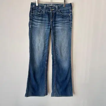 리바이스 플레어 실루엣 청바지 로우라이즈 디자인 여성용 29인치