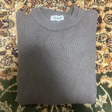 GRANSIGNORE 브라운 케이블 니트 스웨터