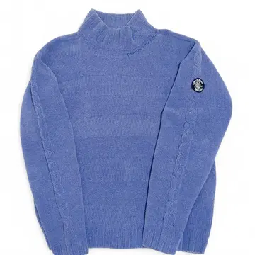 시나코바 SINA COVA 하이넥 니트 스웨터 블루 S 사이즈