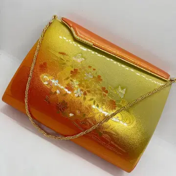 110103 일본 의류용 백, 오렌지와 골드 컬러의 그라데이션