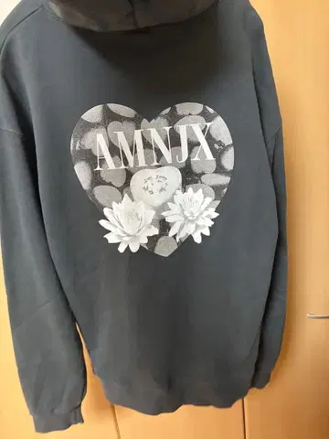 히라모토 렌 선수 착용 amnjx 후드티 현재 완판 빈티지 블랙