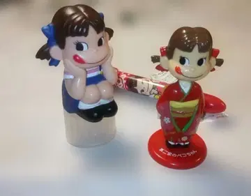 미개봉 페코짱 기모노 피규어와 6색 볼펜