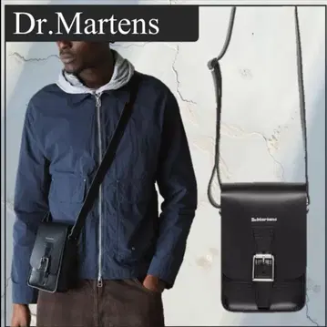 블랙 합성 피혁 숄더백