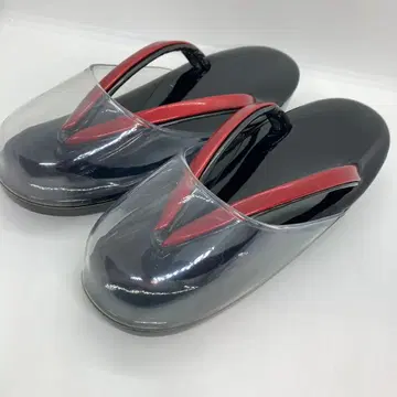 110106 비 오는 날용 투명 조리 빨간 끈