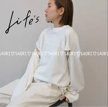 TODAYFUL [미사용에 가까운] 슬리브 슬릿 롱 티셔츠